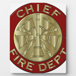 Plaque Photo Symbole du chef Brass