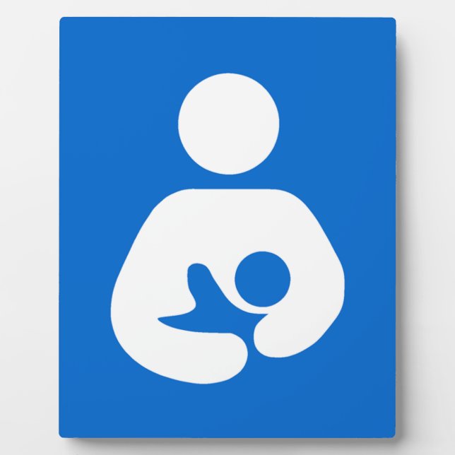 Plaque Photo Symbole international d'allaitement (Devant)