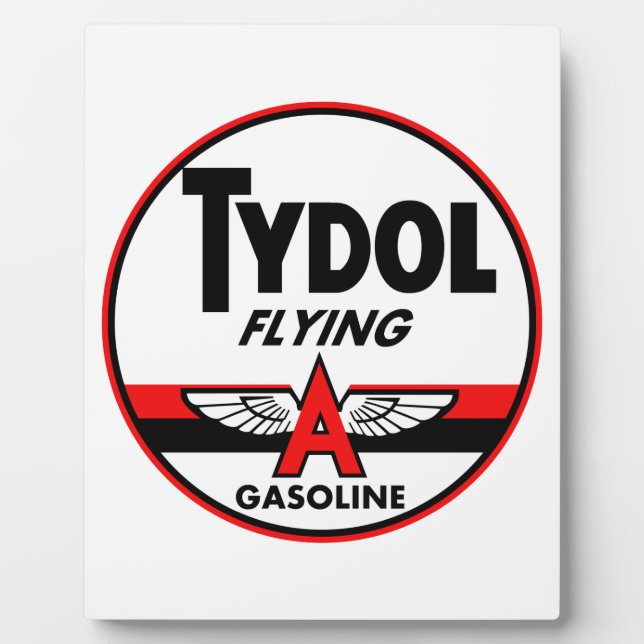 Plaque Photo Symbole vintage Tydol Flying Gasoline (Devant)