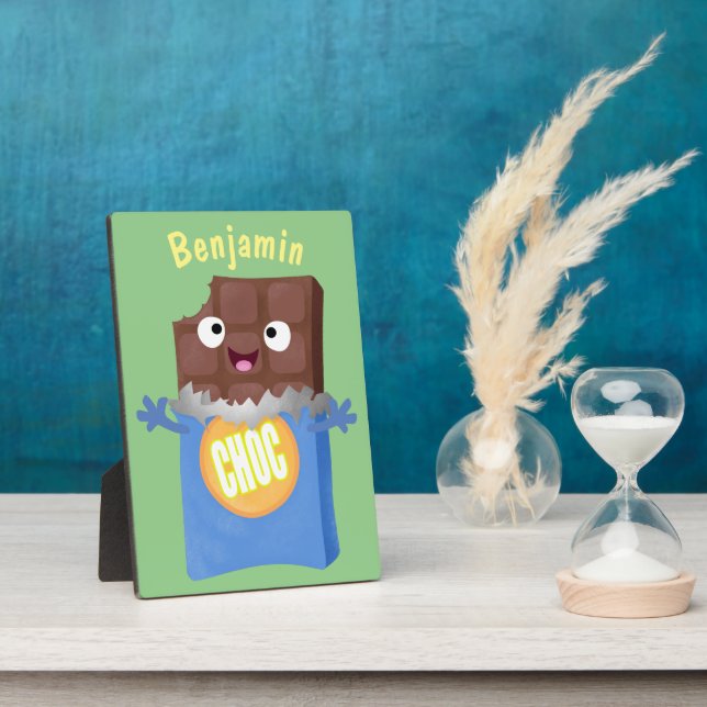 Plaque Photo Sympa chocolat chocolat bonbon bar personnage de d (Côté)