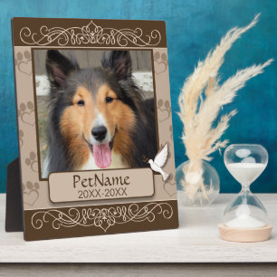 Plaque Photo Sympathie personnalisée pour animal de compagnie B