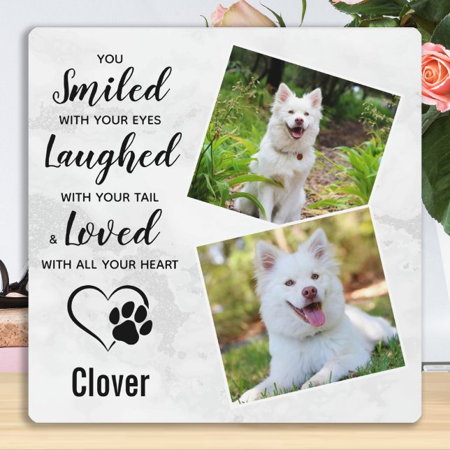 Plaque Photo Sympathie pour le mémorial d'un animal de compagni (Créateur téléchargé)