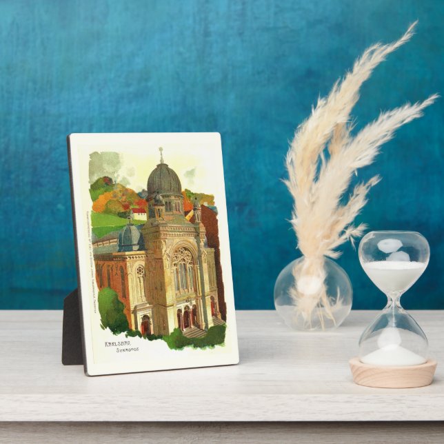 Plaque Photo Synagogue Karlovy Vary (Karlsbad) (Côté)