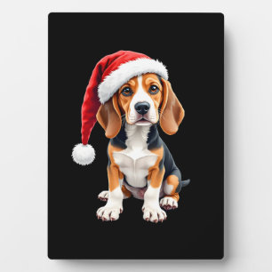Plaque Photo T-shirt Beagle à manches longues pour chien de Noë