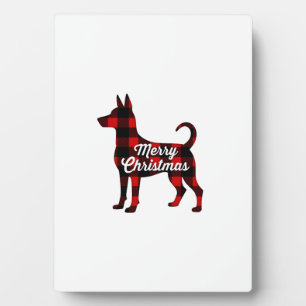 Plaque Photo T-Shirt Cadeau Carreaux Papa Maman Chien Pomsky No