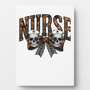 Plaque Photo T-Shirt classique Halloween infirmière coquette ef
