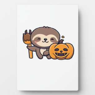 Plaque Photo T-shirt classique kawaii sloth effrayant