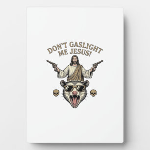 Plaque Photo T-shirt design de gravure vintage Jésus Possum drô