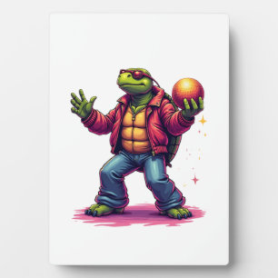 Plaque Photo T-shirt Disco Tortue esthétique