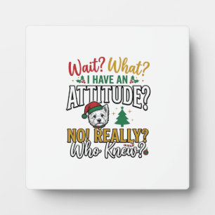 Plaque Photo T-shirt vintage de citation d'attitude de chien de