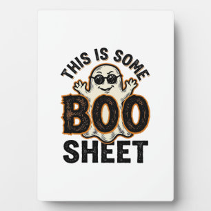 Plaque Photo T-shirt vintage Halloween drôle de fantôme Boo She