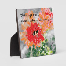 Table basse avec toile : Fleur de cactus