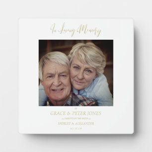 Plaque Photo Table mémoire mariage Se souvenir de la photo pare