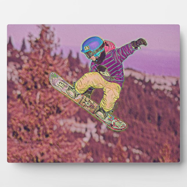 Plaque Photo Tableau de snowboard (Devant)