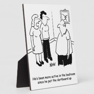 Plaque Photo Tableau noir dans la chambre. Drôle dessin