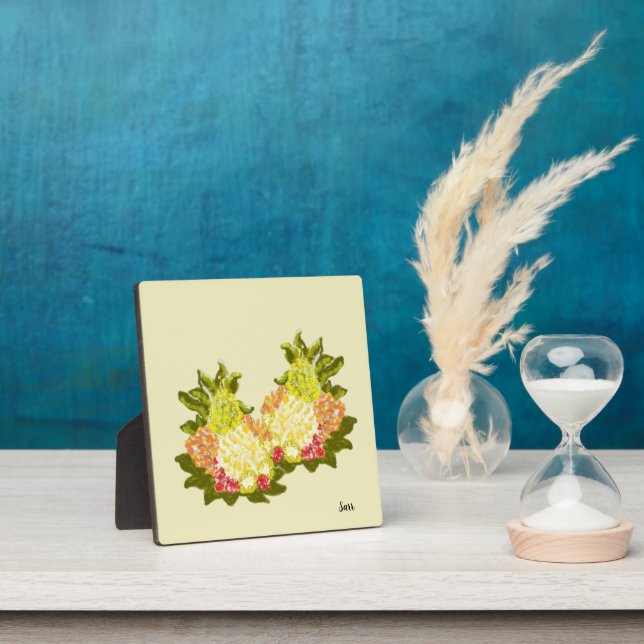 Plaque Photo Tabletop Easel With Canvas : Fruit Tropical (Insitu)
