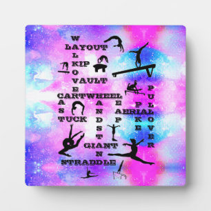 Plaque Photo Tablette de compétences de gymnastique avec cheval