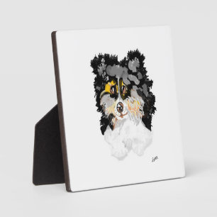 Plaque Photo Tablette W/Canvas : Puppy Love