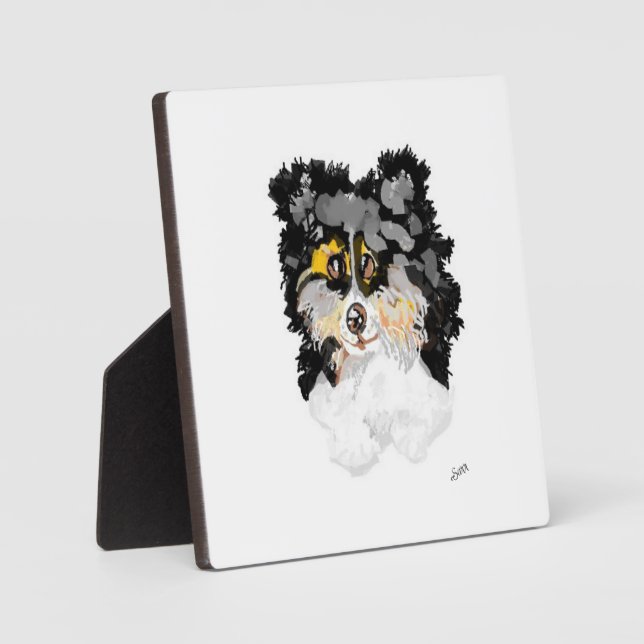 Plaque Photo Tablette W/Canvas : Puppy Love (Recto)