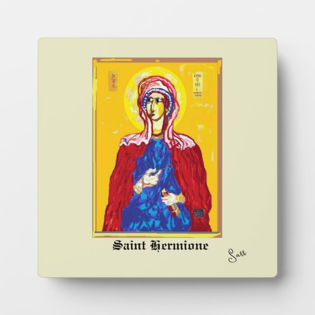 Plaque Photo Tablette W/Canvas : Saint Hermione (Devant)