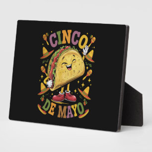Plaque Photo Taco Dansant Drôle Cinco De Mayo Fête Party