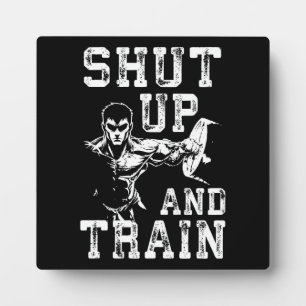 Plaque Photo Tais-Tête Et Train - Anime Bodybuilding Gym entraî
