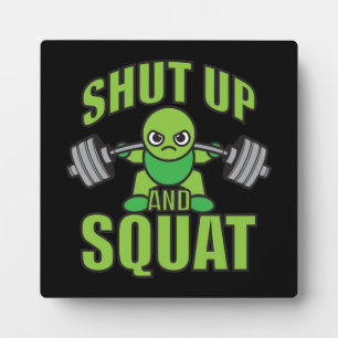 Plaque Photo Tais-Toi Et Squat Kawaii Anime Powerlifter Cartoon