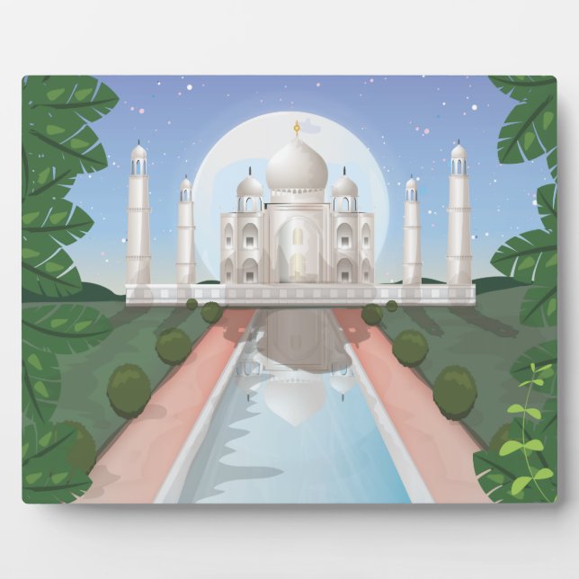 Plaque Photo Taj Mahal (Devant)
