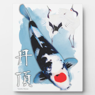 Plaque Photo Tancho koi