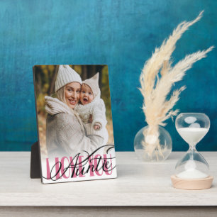 Plaque Photo Tante I Love You Photo Typographie