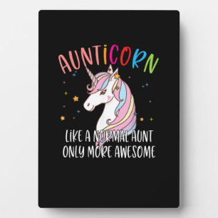 Plaque Photo Tante Licorne Mignonne Comme Une Tante Normale Mai