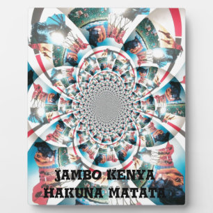 Plaque Photo Tapisserie kényane Kaleidoscope