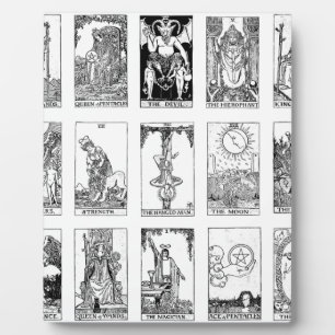 Plaque Photo tarot antique