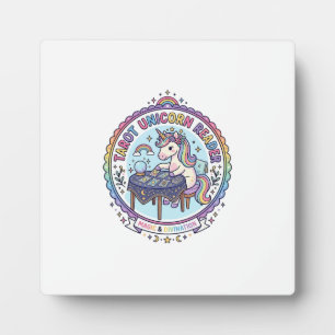 Plaque Photo Tarot de Licorne Lecteur de Licorne T-shirt drôle