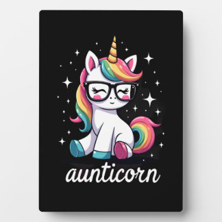 Plaque Photo Tatie Licorne Tante qui fait le dab Licorne Tata T