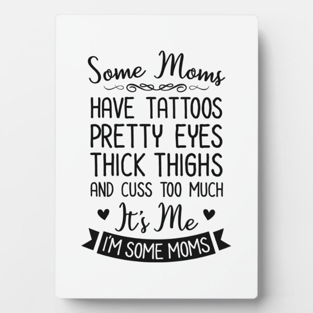 Plaque Photo Tatoué Maman C'Est Moi (Devant)