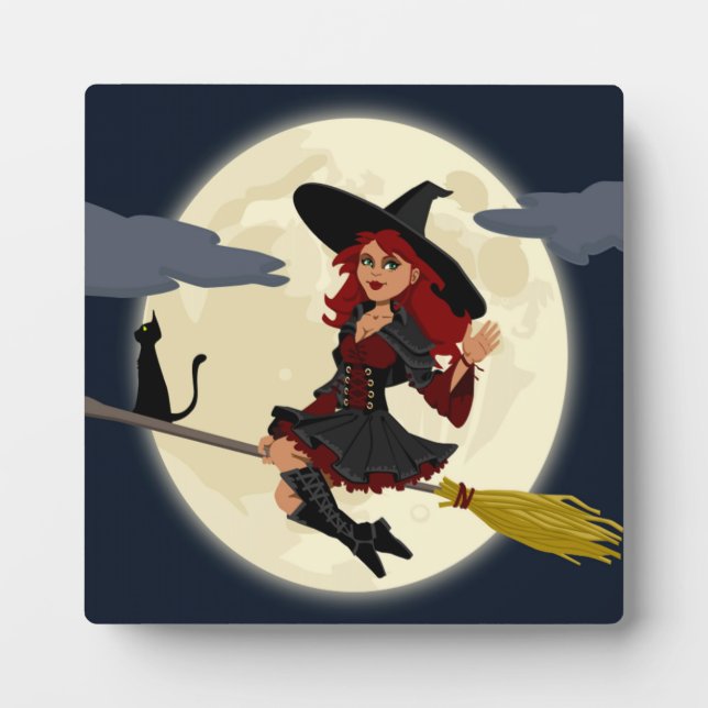 PLAQUE PHOTO TÉMOIN HALLOWEEN REDHEADED (Devant)
