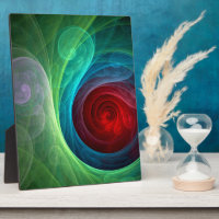 Tempête rouge Floral Art moderne Abstrait Motif co