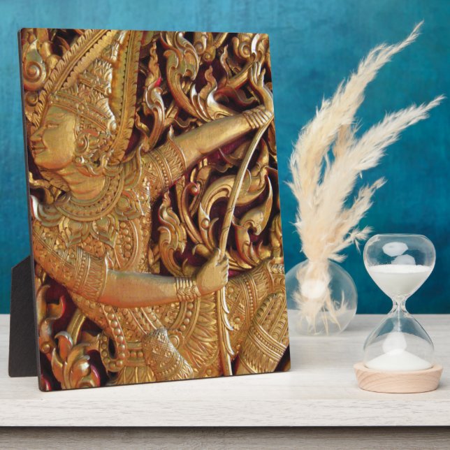 Plaque Photo Temple bouddhiste thaïlandais Détail (Côté)