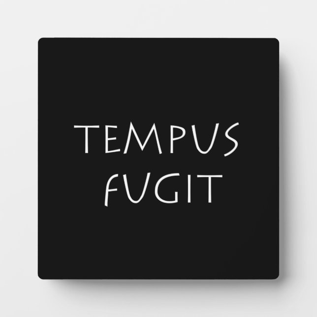 Plaque Photo Tempus fugit (Devant)