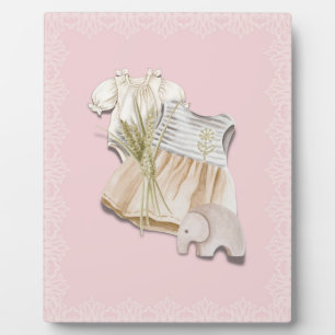 Plaque Photo Tenue bohème pour bébé fille avec éléphant Nurse