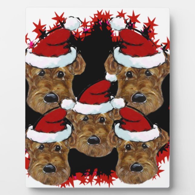 PLAQUE PHOTO TERRIER AIRDALÉ (Devant)