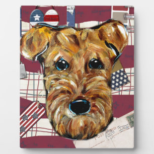 PLAQUE PHOTO TERRIER AIRDALÉ