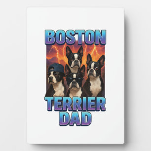 Plaque Photo Terrier de Boston
