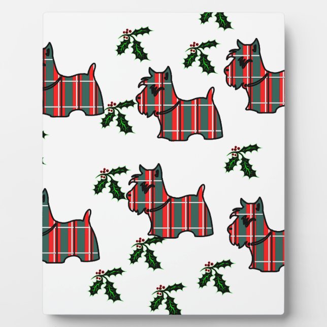 PLAQUE PHOTO TERRIER ÉCOSSAIS (Devant)