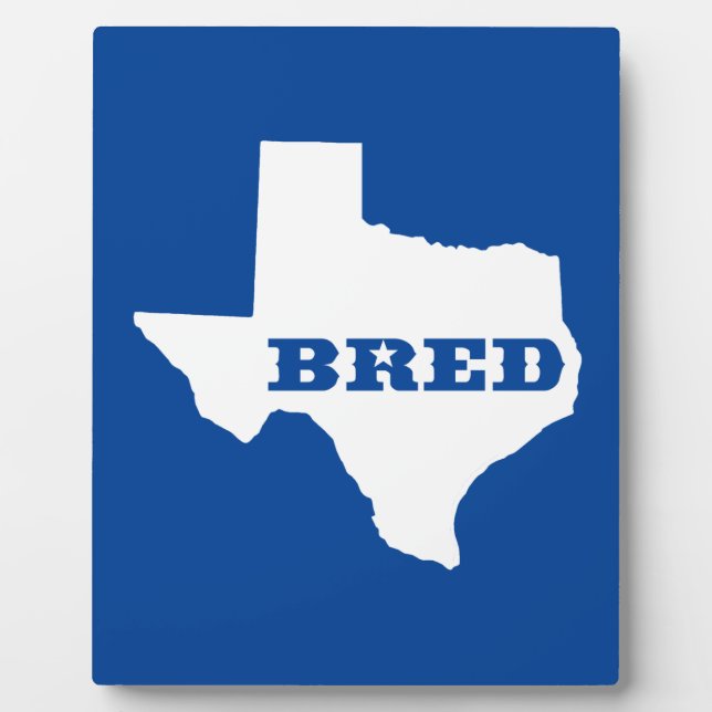 Plaque Photo Texas Bred (Devant)