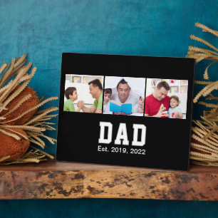 Plaque Photo Texte de cadeau établi pour papa vintage 3 Photo 