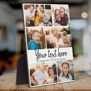 Plaque Photo Texte Personnalisé Photo Collage Famille Moderne G