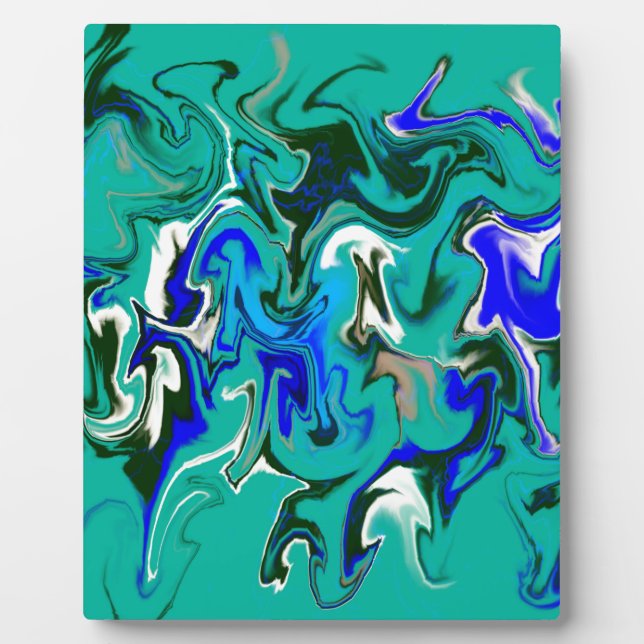 Plaque Photo texture de marbre turquoise (Devant)