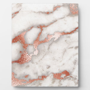 Plaque Photo Texture rose en marbre d'or